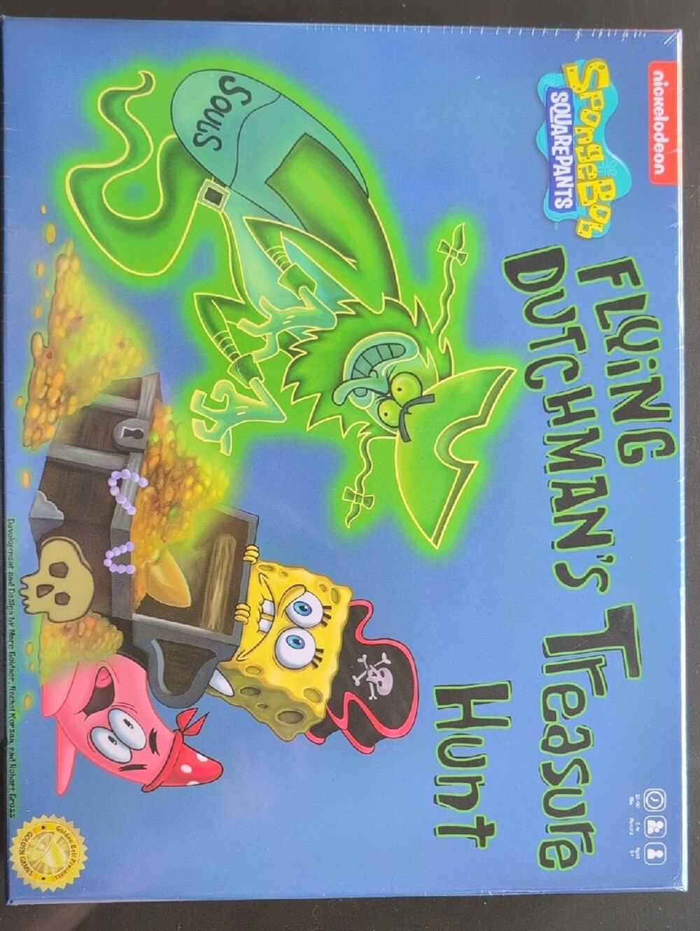 SpongeBob SquarePants Flying Dutchman's Treasure Hunt Board Game NWT